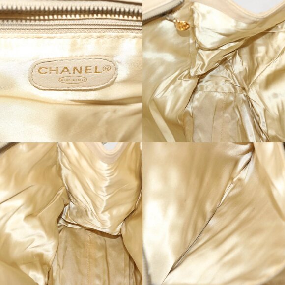 CHANEL Tote Bag Canvas Beige CC Auth 69969 - Picture 16 of 16